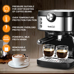 Stainless Steel and Plastic Espresso Coffee Maker